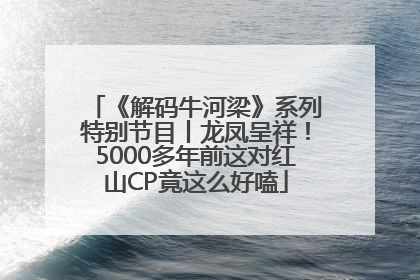 《解码牛河梁》系列特别节目丨龙凤呈祥！5000多年前这对红山CP竟这么好嗑