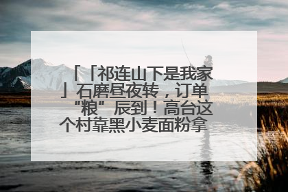 「祁连山下是我家」石磨昼夜转，订单“粮”辰到！高台这个村靠黑小麦面粉拿下成立来最大订单