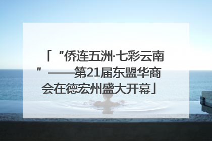 “侨连五洲·七彩云南”——第21届东盟华商会在德宏州盛大开幕