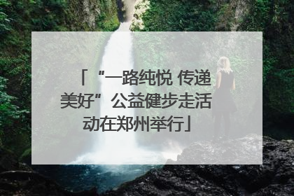 “一路纯悦 传递美好”公益健步走活动在郑州举行