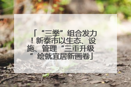 “三拳”组合发力！新泰市以生态、设施、管理“三重升级”绘就宜居新画卷