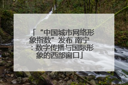 “中国城市网络形象指数”发布 南宁：数字传播与国际形象的西部窗口