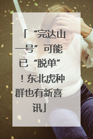 “完达山一号”可能已“脱单”！东北虎种群也有新喜讯