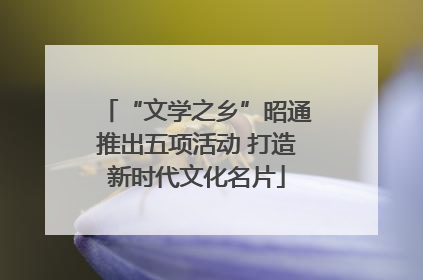 “文学之乡”昭通推出五项活动 打造新时代文化名片
