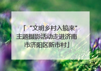 “文明乡村入镜来”主题摄影活动走进济南市济阳区新市村