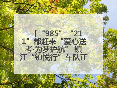 “985”“211”都赶来“爱心送考·为梦护航” 镇江“镇悦行”车队正式发车“赶考”