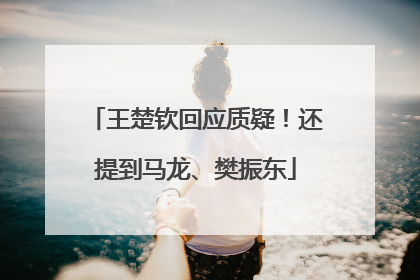 王楚钦回应质疑！还提到马龙、樊振东