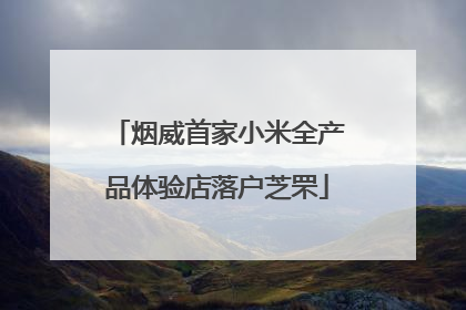 烟威首家小米全产品体验店落户芝罘
