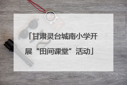 甘肃灵台城南小学开展“田间课堂”活动