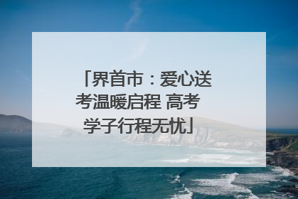 界首市：爱心送考温暖启程 高考学子行程无忧