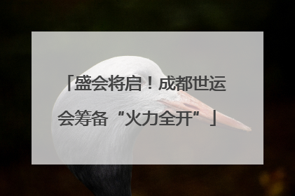 盛会将启！成都世运会筹备“火力全开”