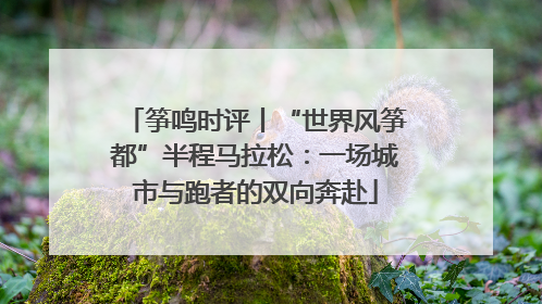 筝鸣时评丨“世界风筝都”半程马拉松：一场城市与跑者的双向奔赴