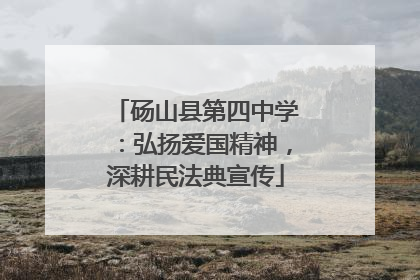 砀山县第四中学：弘扬爱国精神，深耕民法典宣传