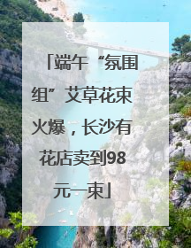 端午“氛围组”艾草花束火爆，长沙有花店卖到98元一束