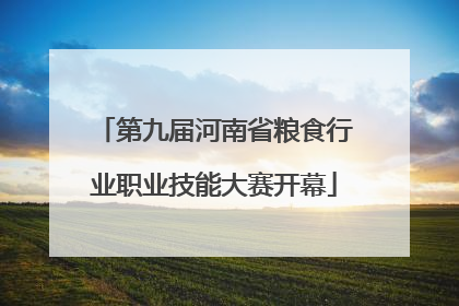 第九届河南省粮食行业职业技能大赛开幕