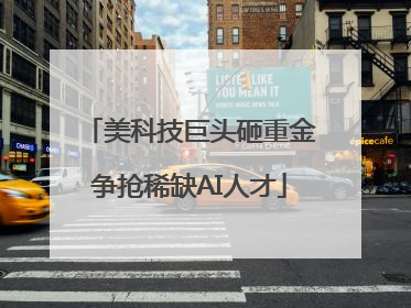 美科技巨头砸重金争抢稀缺AI人才