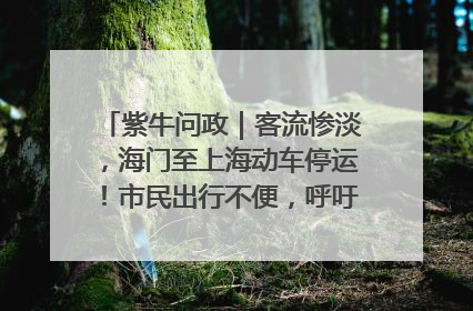 紫牛问政｜客流惨淡，海门至上海动车停运！市民出行不便，呼吁铁路部门恢复班次