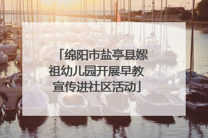 绵阳市盐亭县嫘祖幼儿园开展早教宣传进社区活动