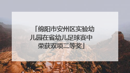 绵阳市安州区实验幼儿园在省幼儿足球赛中荣获双项二等奖