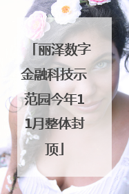 丽泽数字金融科技示范园今年11月整体封顶