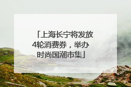 上海长宁将发放4轮消费券，举办时尚国潮市集