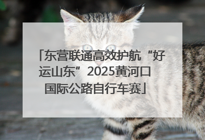 东营联通高效护航“好运山东”2025黄河口国际公路自行车赛