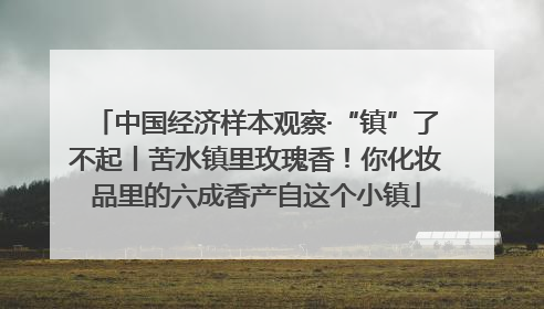 中国经济样本观察·“镇”了不起丨苦水镇里玫瑰香！你化妆品里的六成香产自这个小镇