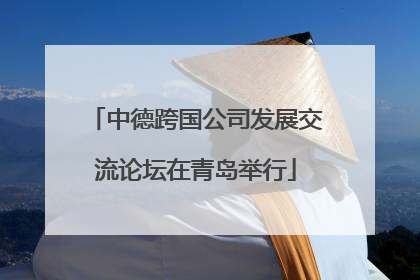 中德跨国公司发展交流论坛在青岛举行
