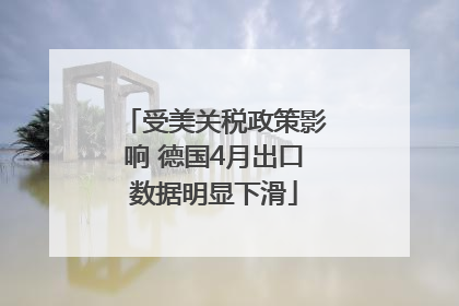 受美关税政策影响 德国4月出口数据明显下滑