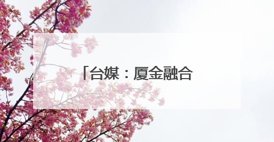 台媒：厦金融合发展取得新成效