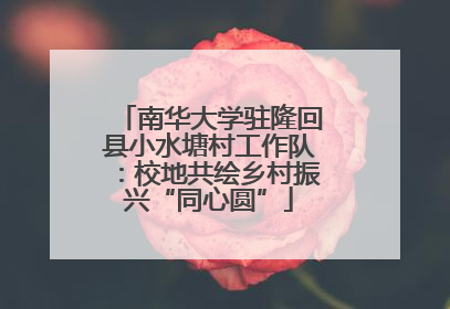 南华大学驻隆回县小水塘村工作队：校地共绘乡村振兴“同心圆”