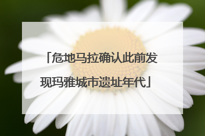 危地马拉确认此前发现玛雅城市遗址年代