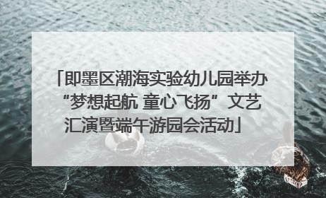 即墨区潮海实验幼儿园举办“梦想起航 童心飞扬”文艺汇演暨端午游园会活动