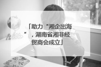 助力“湘企出海”，湖南省湘非经贸商会成立