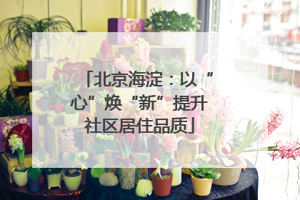 北京海淀：以“心”焕“新”提升社区居住品质