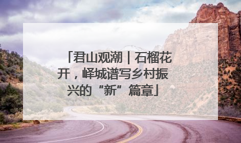 君山观潮｜石榴花开，峄城谱写乡村振兴的“新”篇章