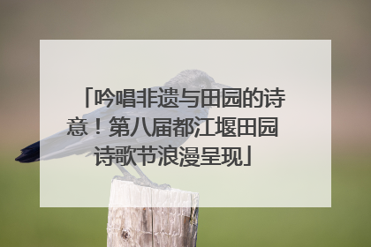 吟唱非遗与田园的诗意！第八届都江堰田园诗歌节浪漫呈现