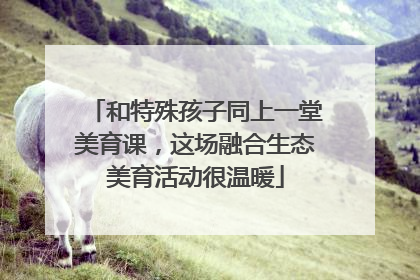 和特殊孩子同上一堂美育课，这场融合生态美育活动很温暖