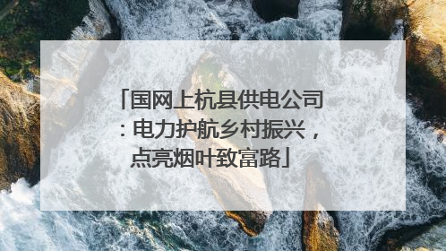 国网上杭县供电公司：电力护航乡村振兴，点亮烟叶致富路