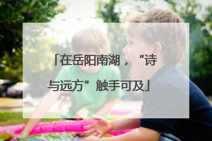 在岳阳南湖，“诗与远方”触手可及