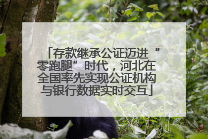 存款继承公证迈进“零跑腿”时代，河北在全国率先实现公证机构与银行数据实时交互