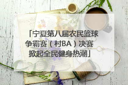 宁夏第八届农民篮球争霸赛（村BA）决赛掀起全民健身热潮