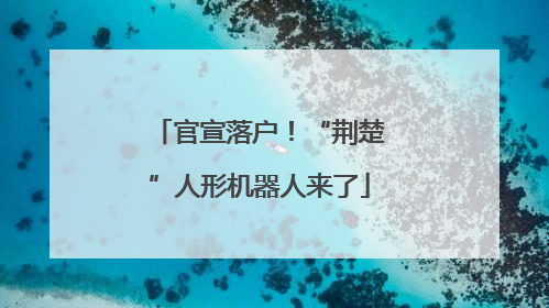 官宣落户！“荆楚”人形机器人来了