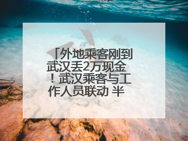 外地乘客刚到武汉丢2万现金！武汉乘客与工作人员联动 半小时完璧归赵