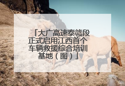 大广高速泰赣段正式启用江西首个车辆救援综合培训基地（图）