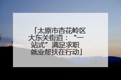 太原市杏花岭区大东关街道：“一站式”满足求职 就业帮扶在行动