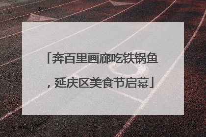 奔百里画廊吃铁锅鱼，延庆区美食节启幕