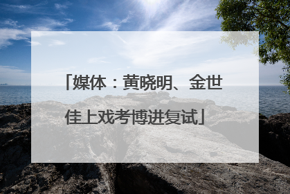 媒体：黄晓明、金世佳上戏考博进复试