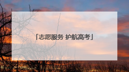 志愿服务 护航高考