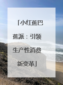 小红蕉巴蕉派：引领生产性消费新变革